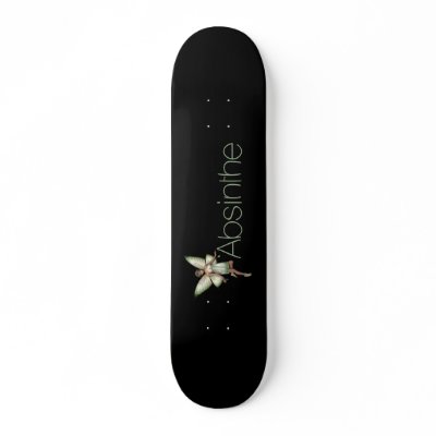 Absinthe Green Fairy In 3D Skateboards by VoXeeD