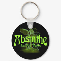 Absinthe La Fee Verte Fairy With Glass keychains