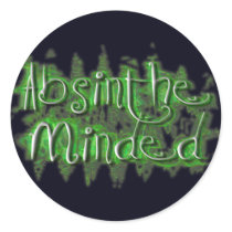 Absinthe Minded Round Sticker