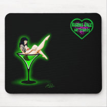Absinthe Pin-Up Mouse pad mousepads by KarinaDale Absinthe Pin-Up Mouse pad mousepads