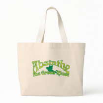 Absinthe Text The Green Muse Tote Bags