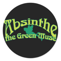 Absinthe Text The Green Muse stickers by opheliasart Absinthe Text The Green Muse stickers