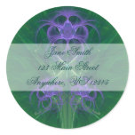 Absinthe Tulips Address Seal Round Sticker