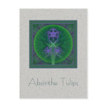 Absinthe Tulips Postcard