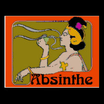 Absinthe Woman postcards