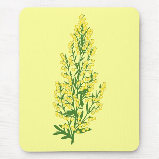 Absinthium Flowers Mouse Pad