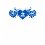 Absolute DT Fangirl Heart (Blue) Tee Shirt