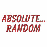 Absolute... Random Sweater Embroidered Hooded Sweatshirt