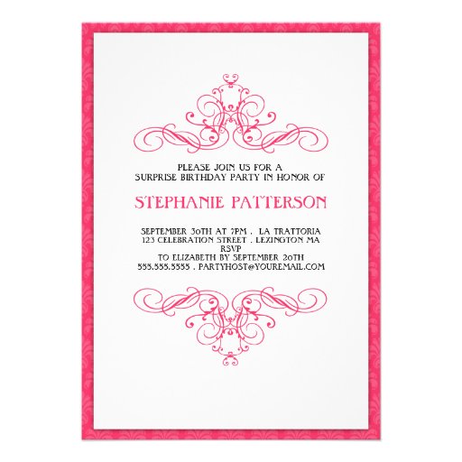 Absolutely Fabulous 40th Birthday Party Invitation