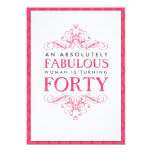Absolutely Fabulous 40th Birthday Party Invitation