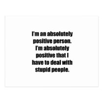 Absolutely Positive Person Postcards