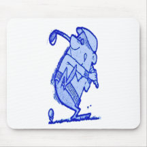 absract golfer mouse pads