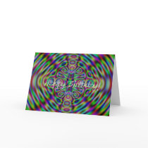 Abstact Birthday Greeting Cards