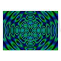 Abstact Blue and Green Cards
