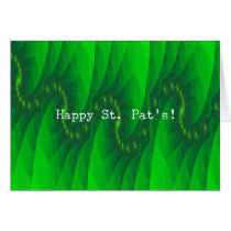 Abstact Green St. Pat's Card