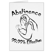 Abstinence 99.99% Effective Cards