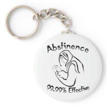 Abstinence 99.99% Effective Keychain