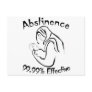 Abstinence 99.99% Effective Post Card