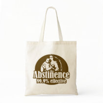 Abstinence 99% Effective Religious Humor Canvas Bag