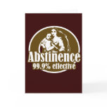 Abstinence 99% Effective Religious Humor Card