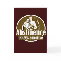Abstinence 99% Effective Religious Humor cards