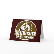 Abstinence 99% Effective Religious Humor cards