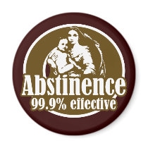 Abstinence 99% Effective Religious Humor Fridge Magnet