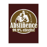 Abstinence 99% Effective Religious Humor Post Card