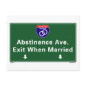 Abstinence Ave. postcards