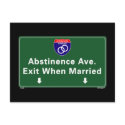 Abstinence Ave postcards by waitwear Abstinence Ave postcards