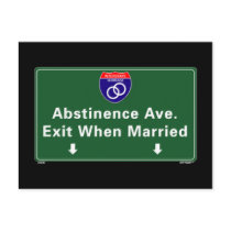 Abstinence Ave postcards by waitwear Abstinence Ave postcards