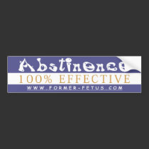 Abstinence Bumper bumper stickers