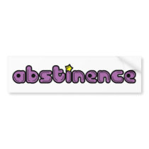 Abstinence Bumper Sticker bumper stickers