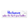 Abstinence Bumper Sticker