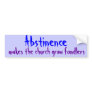 Abstinence Bumper Sticker