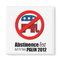 Abstinence first but if it fails - Palin 2012 Magnets