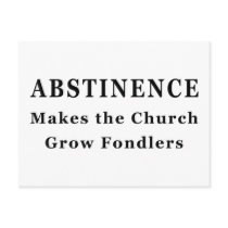 Abstinence Makes Fondlers Postcards