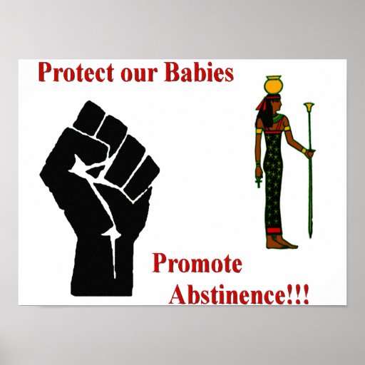 Abstinence Poster Zazzle
