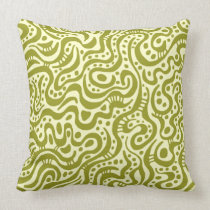 Abstract 041211 - Olive on Cream american mojo pillows
