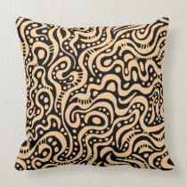 Abstract 041211 - Sand on Black american mojo pillows