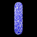 Abstract 041211v1 - Blue on White skateboards