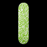 Abstract 041211v1 - Martian Green on White skateboards