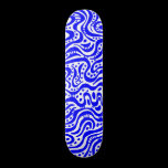 Abstract 041211v2 - Blue on White skateboards
