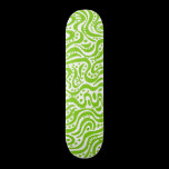 Abstract 041211v2 - Martian Green on White skateboards
