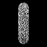 Abstract 041211v3 - White on Black skateboards