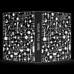 Abstract 090112 - White in Black binders