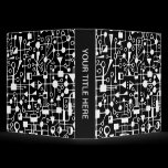 Abstract 090112 - White in Black binders