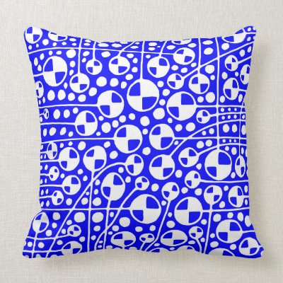 Abstract 130112 v5 - Blue Pillow by artberry