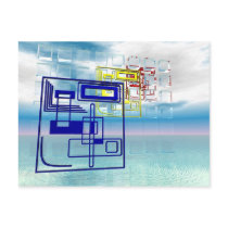 Abstract 1 postcards