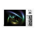 Abstract 2010 design postage stamps